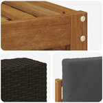 vidaXL Ensembles de canapés avec coussin 10 Pièces Naturel et Anthracite