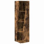 vidaXL Meuble d'angle Chêne fumé 27 5x27x102cm Bois d'ingénierie