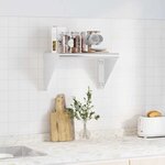 vidaXL Étagère murale 50x30x31 cm argenté acier inoxydable