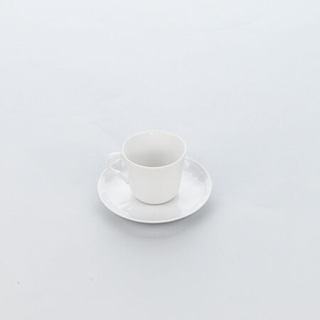 Tasse à café haute en porcelaine décorée prato 210 ml - lot de 6 - stalgast - porcelaine x75mm
