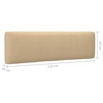 vidaXL Coussins de palette lot de 2 beige tissu