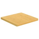 vidaXL Dessus de table 50x50x2 5 cm bambou