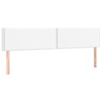 vidaXL Sommier à lattes de lit matelas LED blanc 120x190 cm similicuir