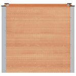 vidaXL Jardinière surélevée Marron 100 x 100 x 91 cm WPC et Aluminium