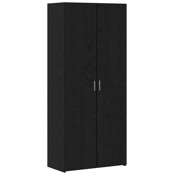vidaXL Haut Armoire Chêne noir 40 x 42 5 x 185 cm Bois d'ingénierie