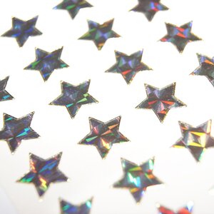 Stickers étoiles holographiques