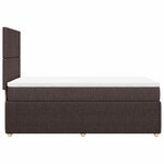 vidaXL Sommier à lattes de lit avec matelas Marron foncé 90x190 cm