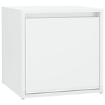vidaXL Ensemble de meubles de couloir Blanc brillant Bois d'ingénierie