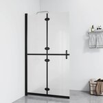 vidaXL Paroi de douche pliable Verre ESG dépoli 120x190 cm