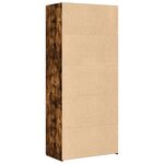 vidaXL Buffet haut chêne fumé 80x42 5x185 cm bois d'ingénierie