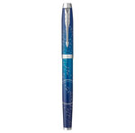 PARKER IM Premium Submerge  Stylo roller  Dégradé de bleu  recharge noire pointe fine  Coffret cadeau
