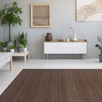 Tapis bambou 60x240 marron foncé