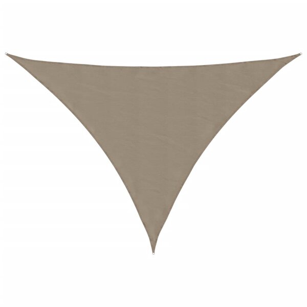 vidaXL Voile de parasol tissu oxford triangulaire 2 5x2 5x3 5 m taupe