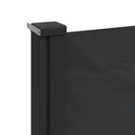 vidaXL Auvent latéral rétractable noir 100x500 cm