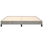 vidaXL Cadre de lit sans matelas gris clair 160x200 cm velours
