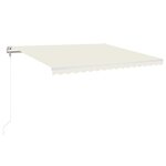 vidaXL Auvent rétractable automatique 450x350 cm Crème