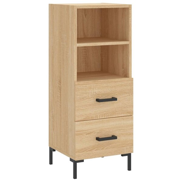 vidaXL Buffet Chêne sonoma 34 5x34x90 cm Bois d'ingénierie