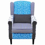vidaXL Fauteuil avec design de patchwork Tissu