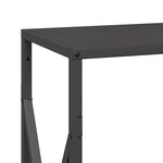 vidaXL Portant de bois chauffage noir 34x25x70 cm