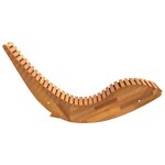 vidaXL Chaises longues berçantes 2 Pièces Marron 154 x 60 x 74 cm