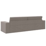 vidaXL Canapé Lit de Sol 2-en-1 Taupe 245x150x60.5 cm Tissu