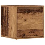 VidaXL Tiroir boîte vieux bois 40 5x40x40 cm bois d'ingénierie