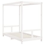 vidaXL Cadre de lit pour enfant blanc 80x160 cm bois de pin massif