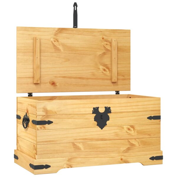 vidaXL Coffre de rangement Pin mexicain Gamme Corona 91x49 5x47 cm