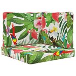 vidaXL Coussin de canapé d'extérieur 3 Pièces coloré Polyester