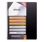 Notebook RHODIACTIVE 90g RI A4+ 160p L+MC mcrprf. + 9tr, règle PP + 6 m-p repositionna... RHODIA