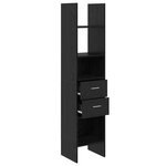 vidaXL Bibliothèque Chêne noir 40 x 35 x 180 cm Bois d'ingénierie