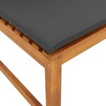 vidaXL Ensemble de banc de jardin 5 Pièces Marron Bois d'acacia massif