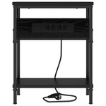 vidaXL Cabinet de chevet Chêne noir 38 x 30 x 48 cm Bois d'ingénierie