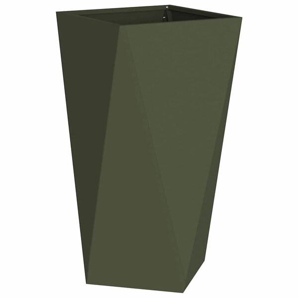 vidaXL Jardinière Vert olive 40 x 40 x 75 cm Acier