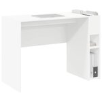 vidaXL Bureau Blanc 109 x 50 x 78 cm Bois d'ingénierie