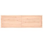 vidaXL Étagère murale 200x60x(2-4) cm bois de chêne massif non traité