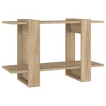 vidaXL Bibliothèque/Séparateur de pièce Chêne sonoma 80x30x51 cm