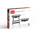 Barbecue électrique sur pieds 2 en 1 2200W - 2 en 1 - 2 hauteurs - Thermostat ajustable