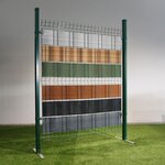 Bande brise-vue en résine tressée pour clôture rigide 19 x 255 cm
