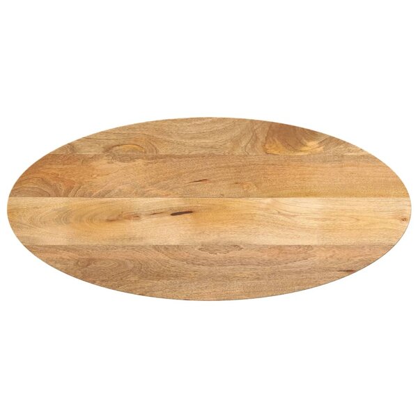 vidaXL Dessus de table 140x50x3 8 cm ovale bois massif de manguier