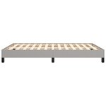 vidaXL Cadre de lit sans matelas gris clair 140x200 cm tissu