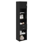 vidaXL Haut Armoire Chêne noir 50 x 42 5 x 225 cm Bois d'ingénierie