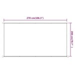 vidaXL Auvent vertical Terre cuite 200x270 cm Tissu oxford