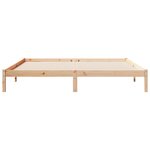 vidaXL Cadre de lit extra long sans matelas 180x220 cm bois massif pin