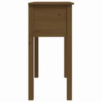 vidaXL Table console Marron miel 70x35x75 cm Bois massif de pin