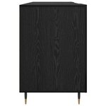 vidaXL Bureau avec porte Chêne noir 140 x 50 x 75 cm Bois d'ingénierie