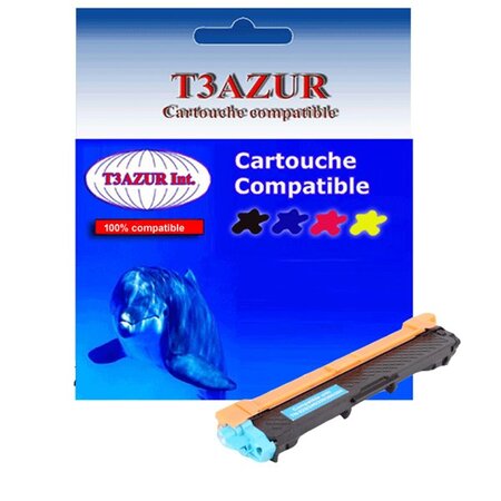 Toner compatible avec Brother TN245 Cyan pour Brother MFC9340CDW, MFC9342CDW - 2 200 pages - T3AZUR