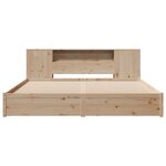 vidaXL Lit bibliothèque sans matelas 180x200 cm bois massif de pin