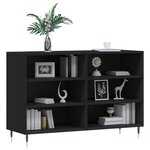 vidaXL Buffet noir 103 5x35x70 cm bois d'ingénierie