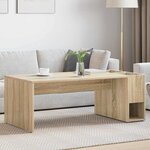 vidaXL Table basse Chêne Sonoma 101 5 x 50 x 37 cm Bois d'ingénierie